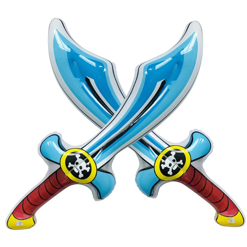 

Inflatable Pirate Big Knife Toy Knife Kids Game Props Sword Inflatable Toy Antistress Hand Balloo Sticks Kid Doll Accessory