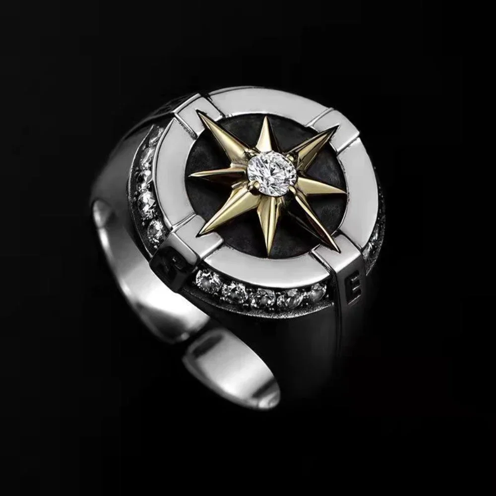 ARADOO Древняя египетская богиня мудрости восемь звезд циркониевое кольцо латунное