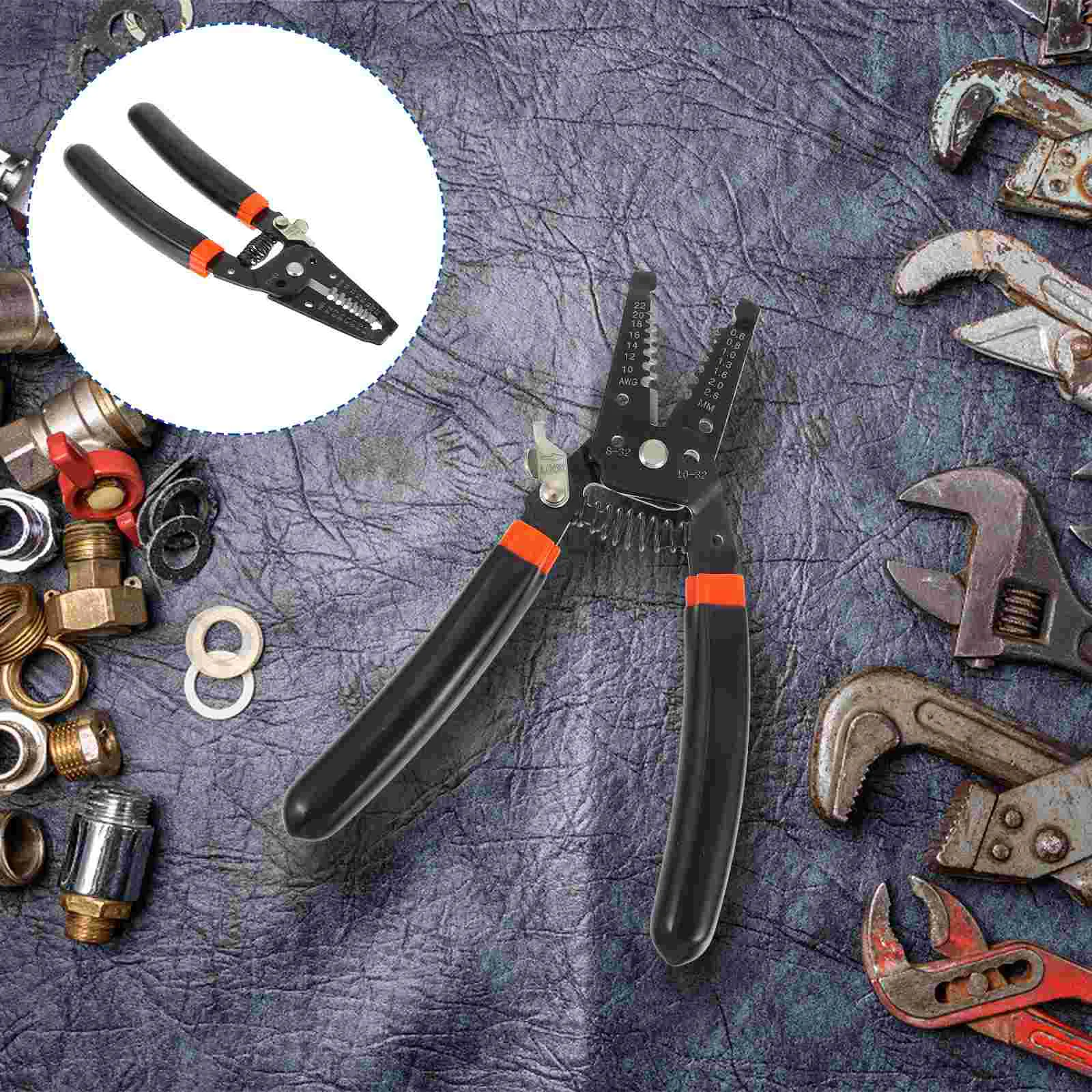 

Wirestripper Cable Toolstool Crimper Crimping Speaker Stripers Klien Strippers Copper Pliers Cutting Manual Plier Connector