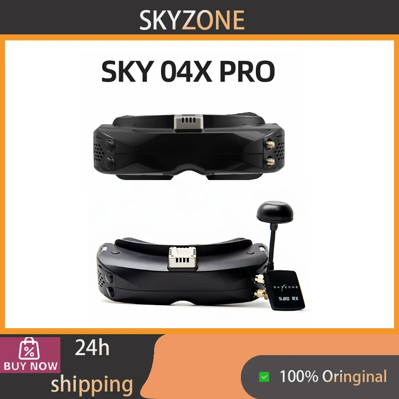 Фото Очки FPV SKYZONE 04X PRO, встроенный HD DVR, аналоговый приемник для гонок, интегрированный трекер головы, задержка менее 8 мс №1