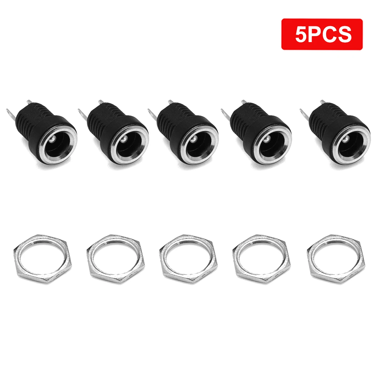 

5 шт., разъём питания постоянного тока 5,5*2,5 мм