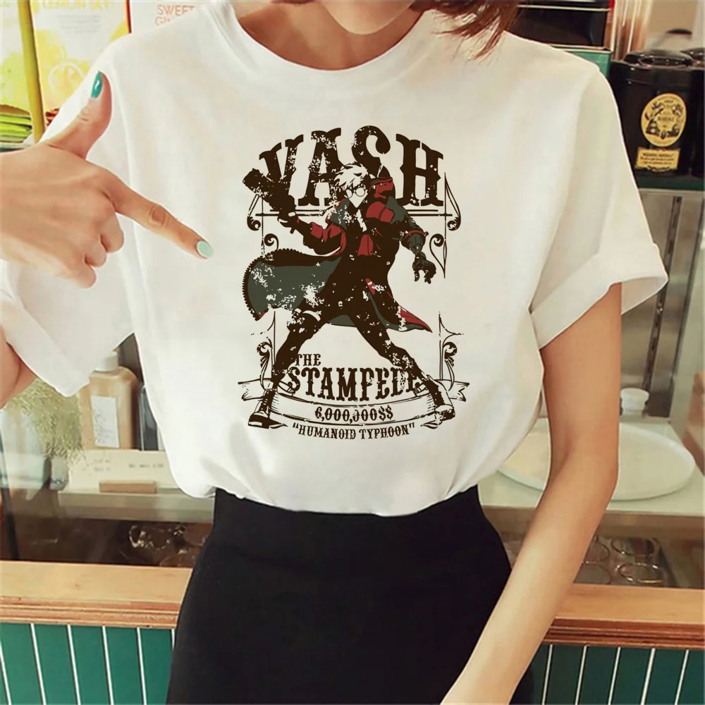 

Trigun Tee women Japanese top female y2k Japanese anime clothing