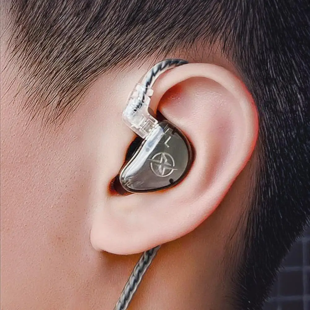 

3.5mm In ear Earphones 4 Unit Moving Ring HiFi Sports Wired Headset Heavy Bass Noise Cancelling Earbuds for Mobile Phone