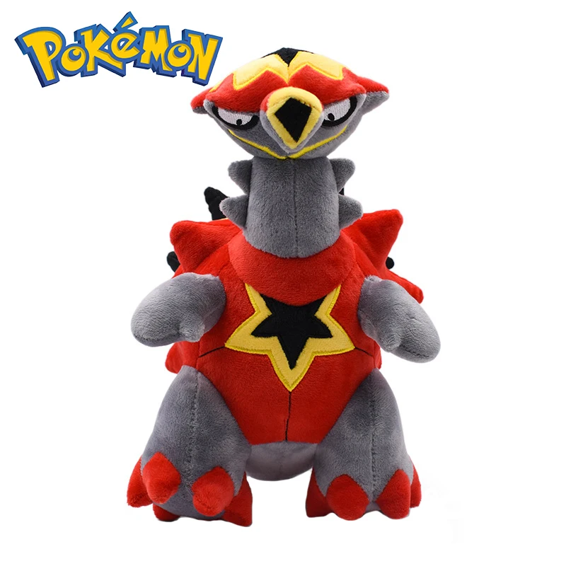 

28cm TAKARA TOMY Pokemon Plush Turtonator Stuffed Toy Exploding Turtle Pokémon Decor Anime Plush Pillow Doll Xmas Gift for Kids