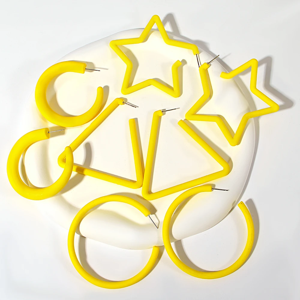 Женские квадратные серьги-подвески AENSOA из рафии ручной работы Необычные