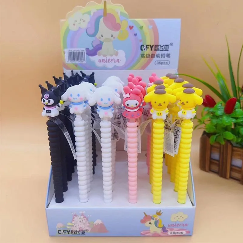 36pcs/ лот Kawaii Sanrio Kitty механический карандаш мило 0 5 мм рисование записи