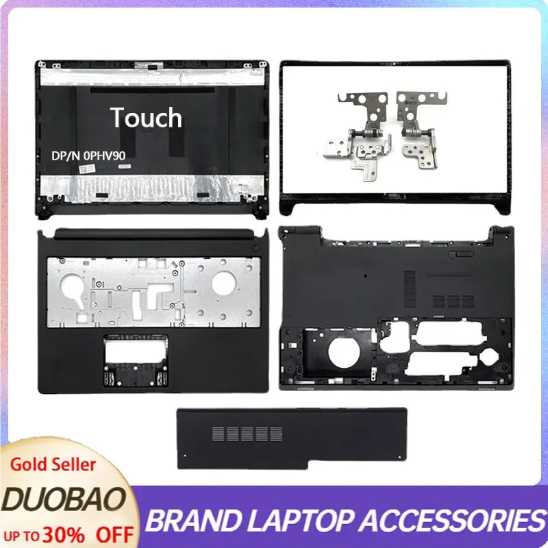 

NEW For Dell Inspiron 15 5000 5555 5558 5559 Rear Lid Touch Version Laptop Back Top Cover Front Bezel Palmrest Upper Bottom Case