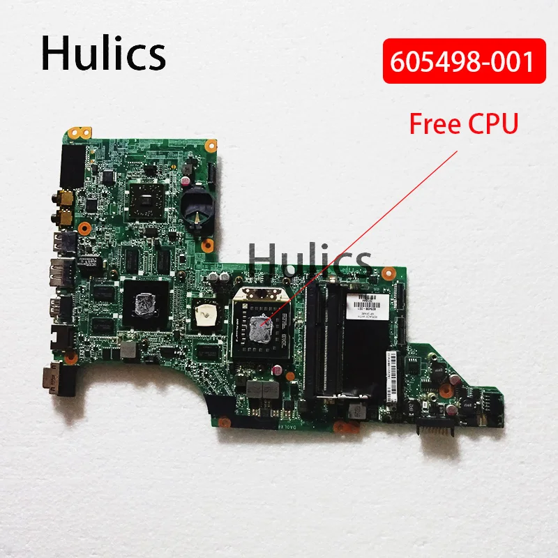 Материнская плата для ноутбука HP Pavilion DV7 DV7T, б/у 605498-001 DA0LX8MB6E1 DA0LX8MB6D1 HD5650/1G
