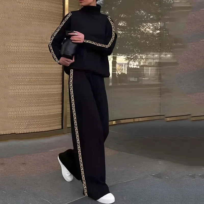 Beautyblue спортивные комплекты для женщин брюки с принтом толстовка высоким воротом