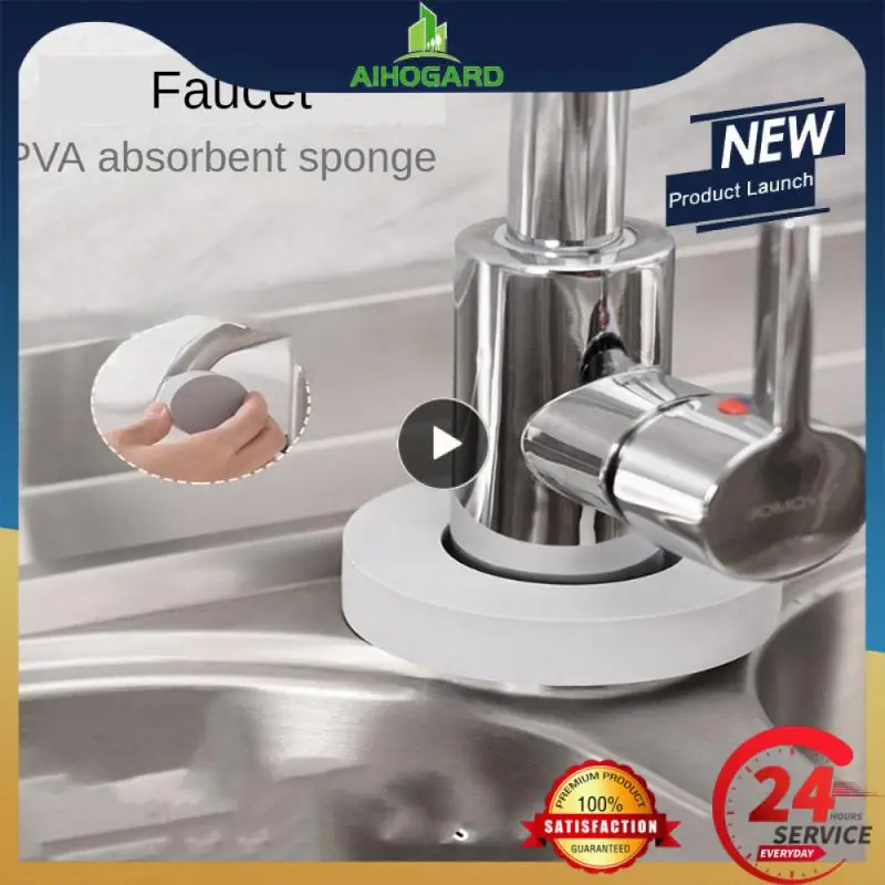 

Абсорбирующая губка для очистки кухонного смесителя, впитывающий спонж для ванной комнаты, защита от брызг