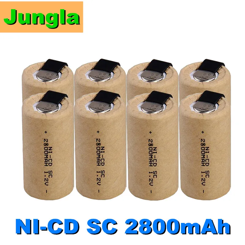 Quality SC 2800mah 1.2v Battery NI-CD Rechargeable Batteries for Makita Bosch B&D Hitachi Metabo Dewalt for Electric Screwdriver