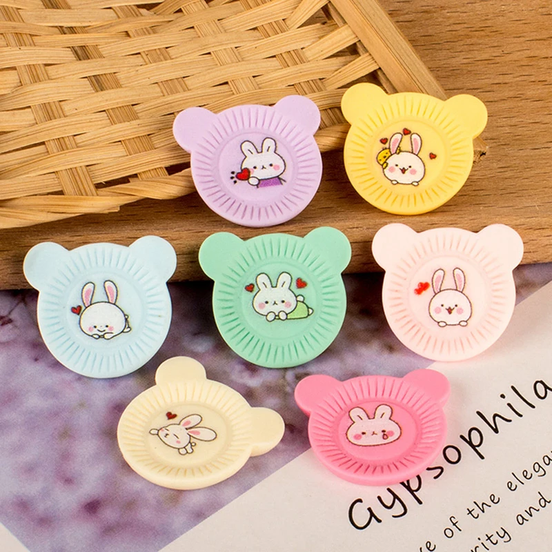 

10Pcs Dollhouse Miniature Simulation Bunny Dinner Plate Model DIY Phone Case Accessories Toy