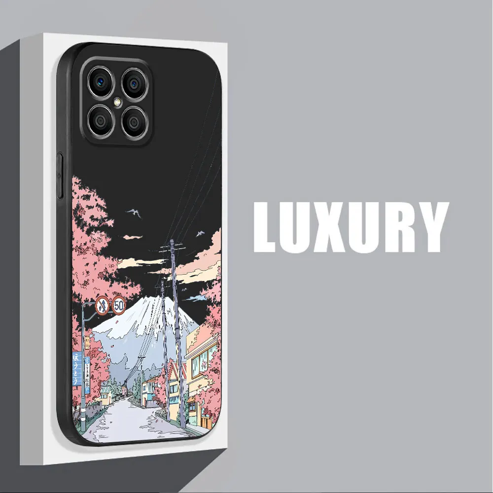 Силиконовый противоударный чехол для Honor 90 Pro X7 X9a Magic5 Lite 70 X6a X8 8X X6 X8a