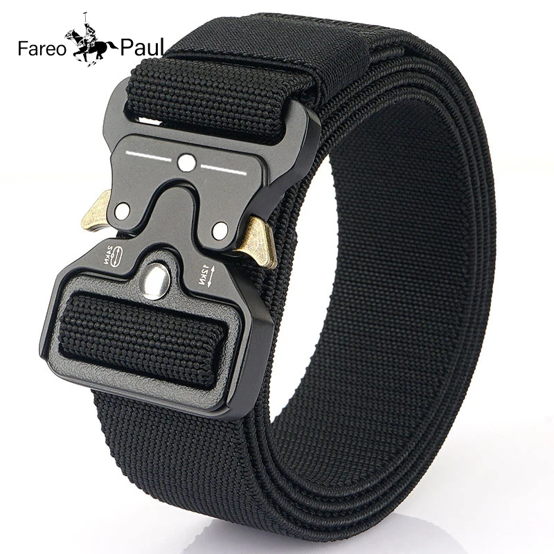 2023 New Metal Buckle Outdoor Men's Tactical Belt Neutral Function Combat Survival High Quality Soft Nylon Sports Riding Belt