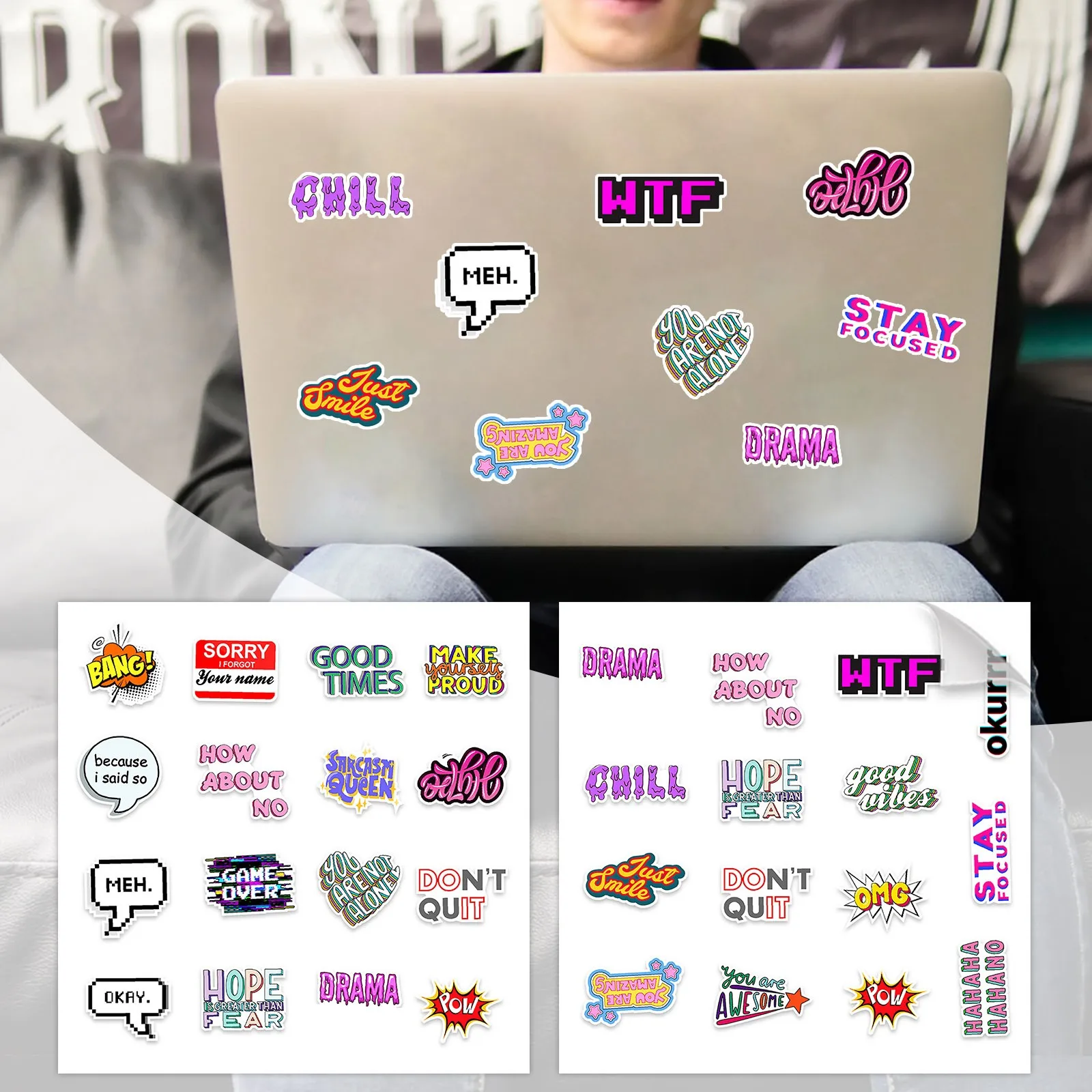 

Наклейка на бутылку с водой, водостойкая, 50 шт.