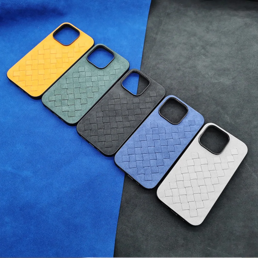 

For IPhone14Promax phone case alcantara alcantara Leather TUP pattern protective case washable and drop-proof tu For 13pro