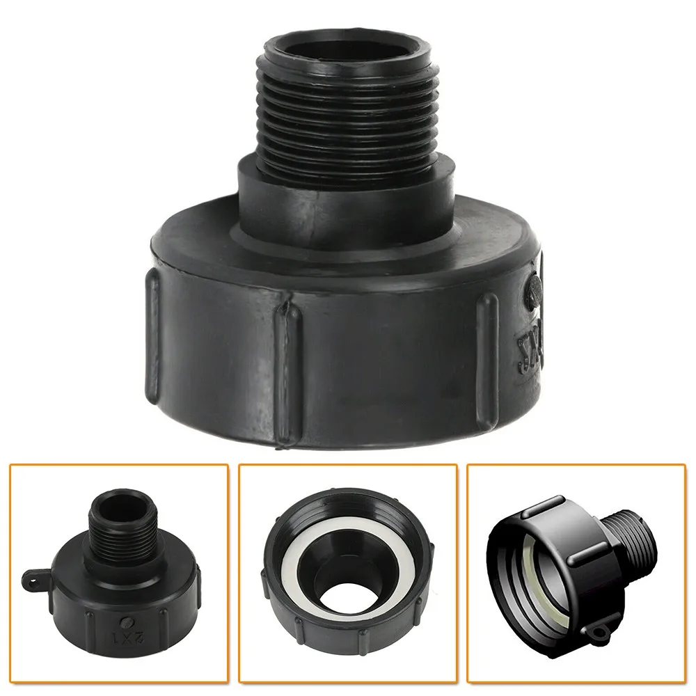 

Black IBC Adapter S100x8 To Reduce S60x6 IBC Tank Connector Adapter Replacement Garden Water Connectors Hose Fitting Tools