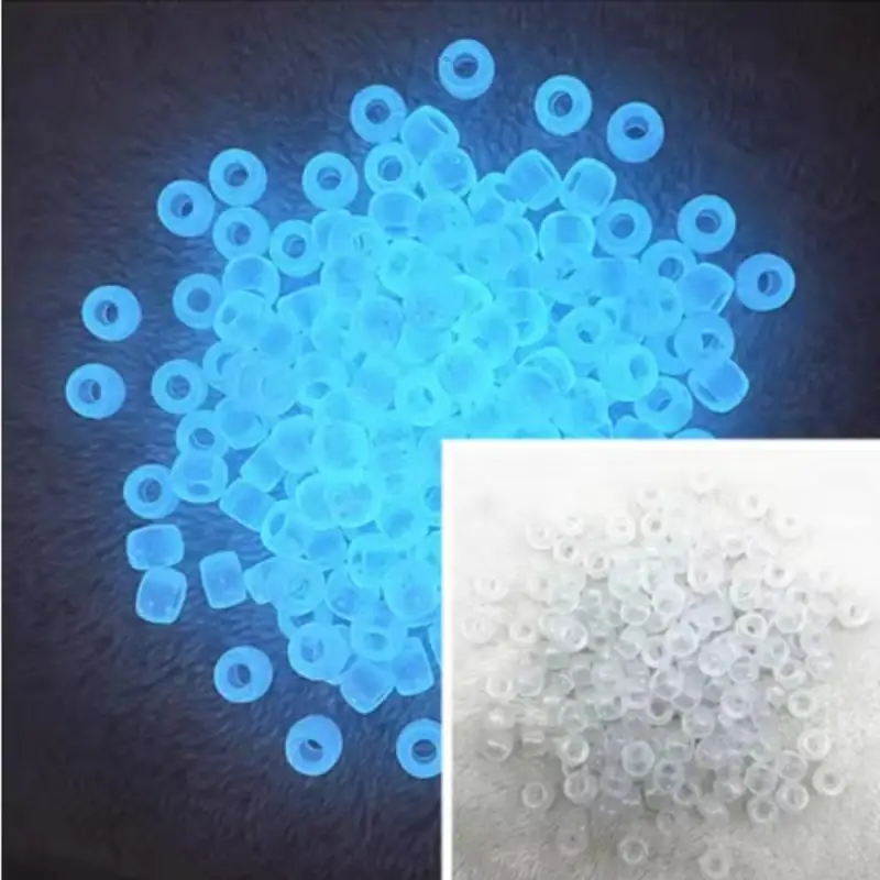 50 шт. 6x9 мм прочные светящиеся бусины в темноте свободные бусины-разделители для