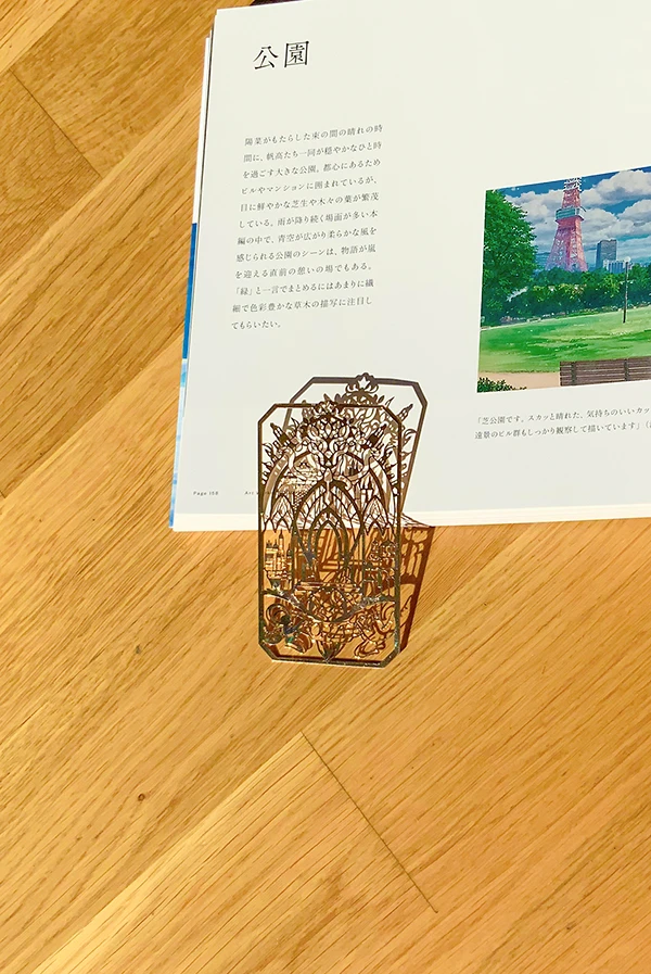 Классические длинные металлические закладки для книг в китайском стиле с аниме