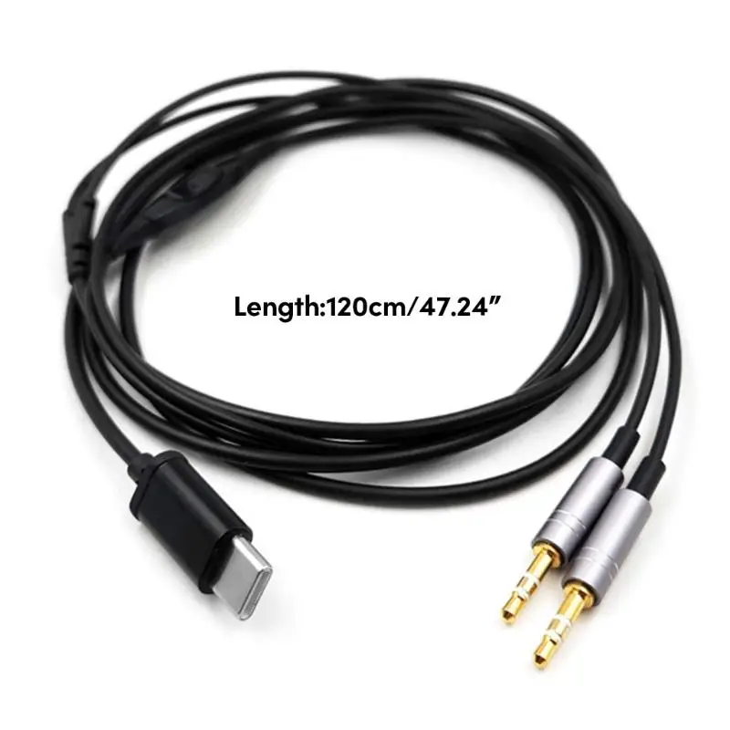 Кабель TYPE C — 2 5 мм для наушников H1707 HE400i HE400S широкий диапазон частот