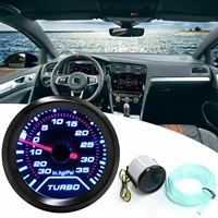universal car 2 52mm blue light auto car %ef%bd%8dechanical pointer turbo boost gauge vacuum pressure meter 30 35 psi smoked face fast