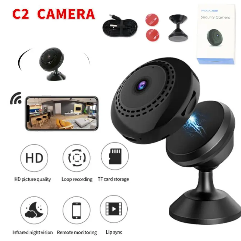 

Камера видеонаблюдения C2 с поддержкой Wi-Fi, 1080P, Full HD