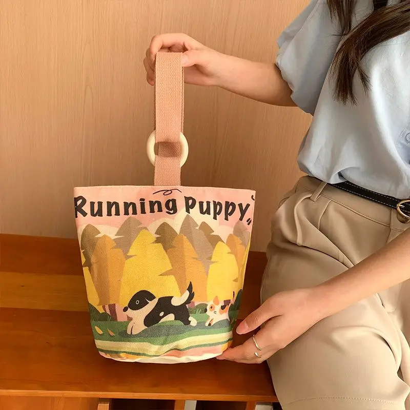 2024 новые холщовые детские сумки для подгузников мамы сумка студенческого обеда