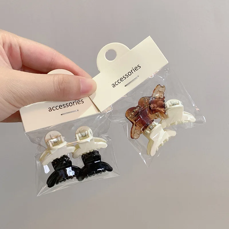 

Милая прозрачная пластиковая мини-заколка желеобразного цвета с цветным бантом, боковая заколка для волос, боковая заколка, Корейская версия