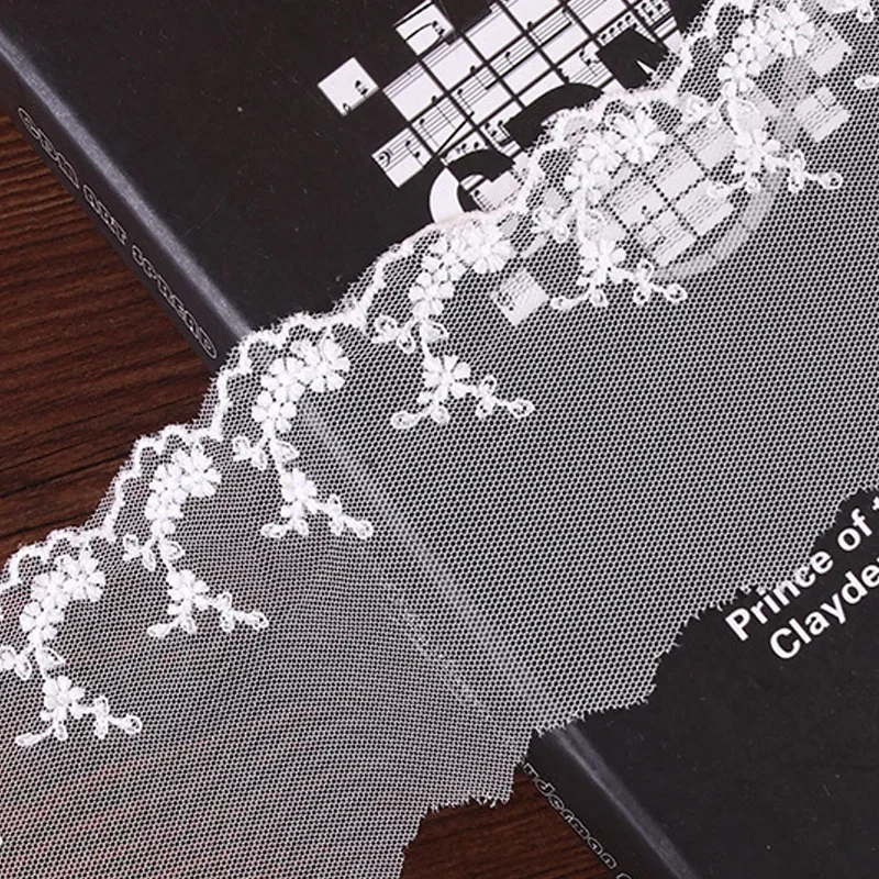 30-ярдовая Водорастворимая Молочная Шелковая Кружевная Вышитая Окантовка Для