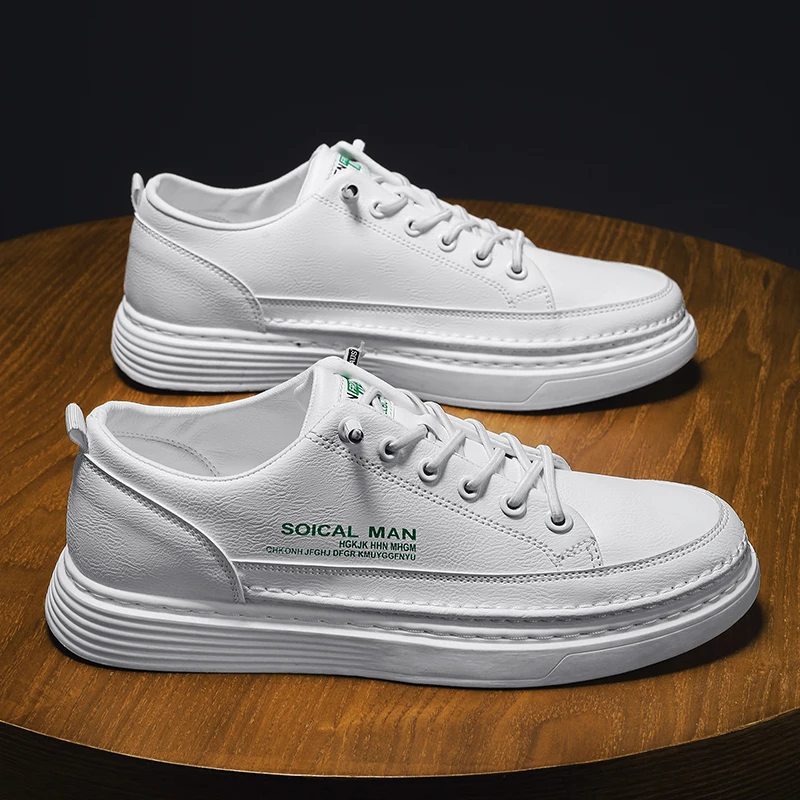 

Men's Casual Shoes Lightweight Breathable Men Shoes Flat Men Sneakers White Business Travel Tenis Masculino кроссовки мужские