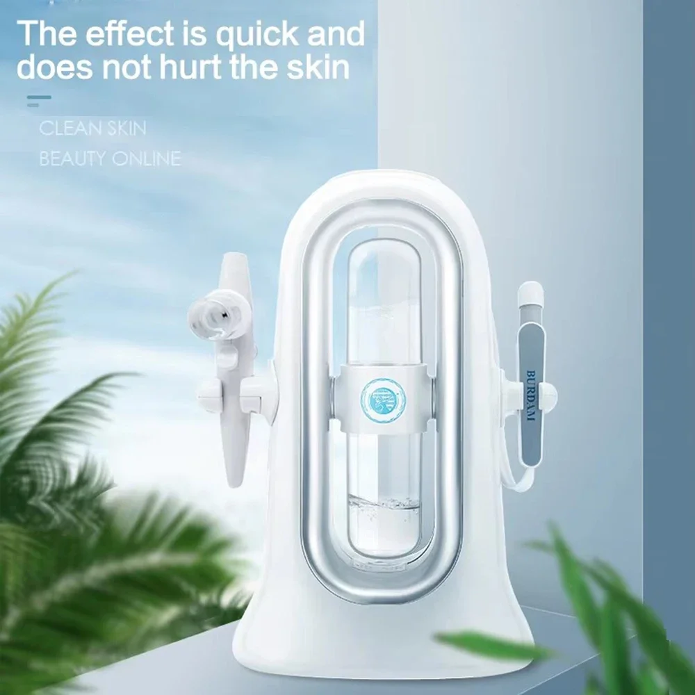 Фото Домашнее использование Hydra Дермабразия Aqua Peeling SPA Косметическая машина Распылитель для увлажнения лица Вакуумный очиститель от черных точек и лица №1