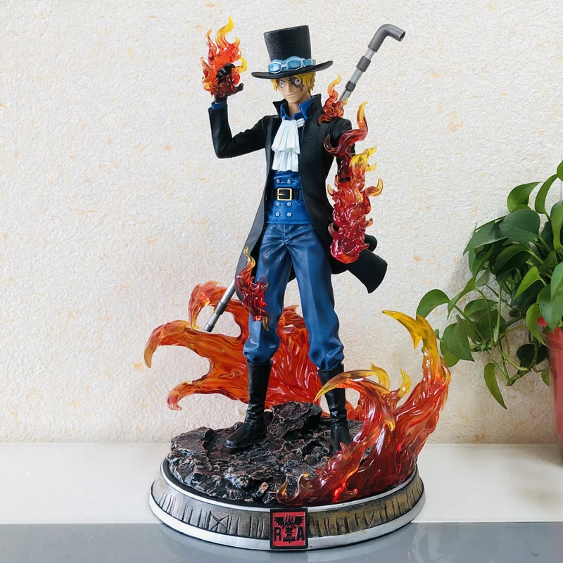 One Piece GK Dream Saab Luffy Ace glowing statue anime model decoration holiday gift hand-made |