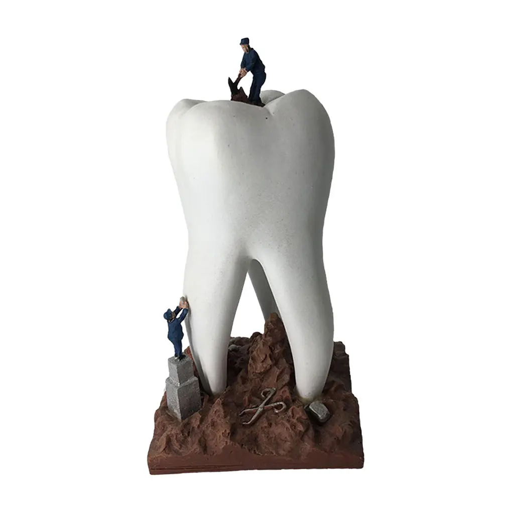 

Уникальный Офисный декор, подарок-Стоматологическая скульптура, статуэтка, украшение для стола, искусственный стоматологический клиник, изысканный