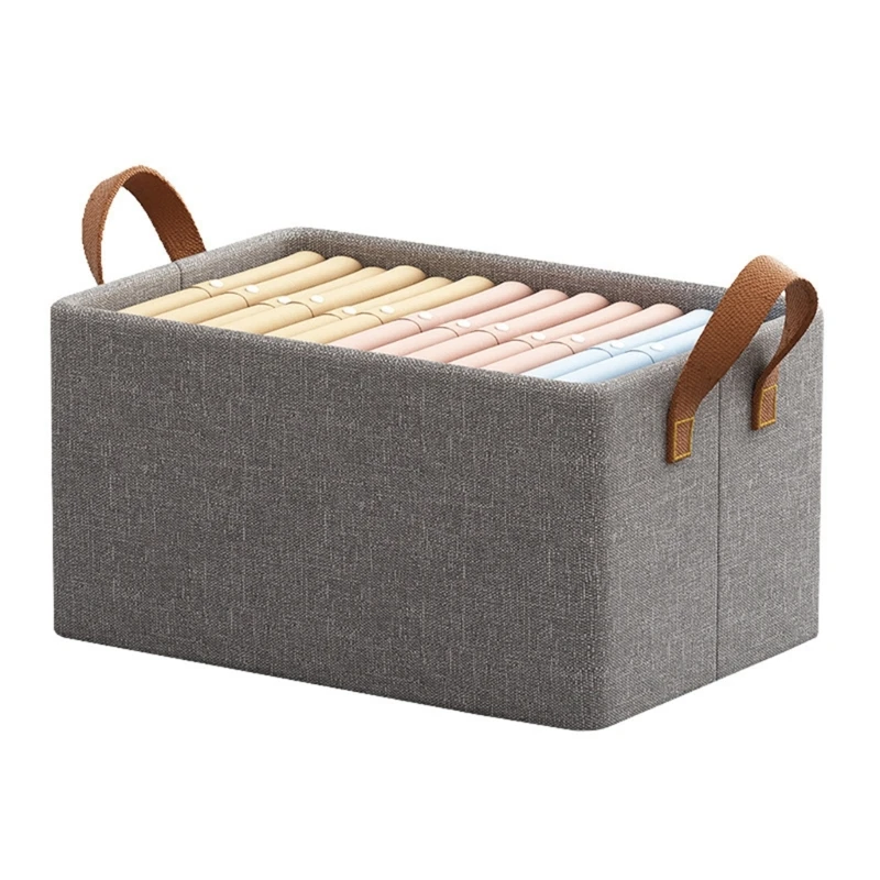 

T-Shirts Underwear Drawer Foldable Wardrobe Clothes Organizer Stackable For Shirt Pants With Divided Grids Storage Box