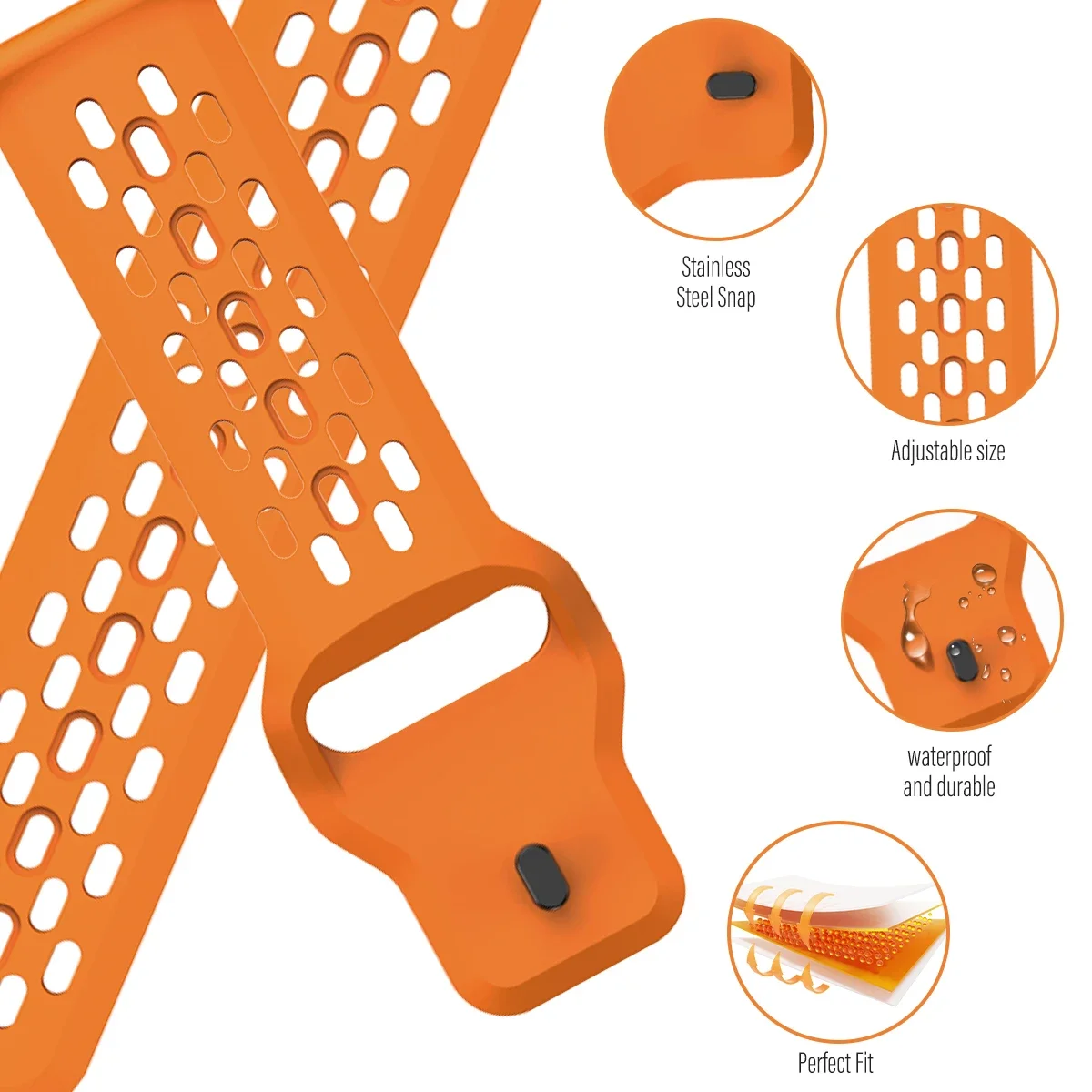 Ремешок силиконовый для Samsung Galaxy Watch 6 5 4 40 мм 44