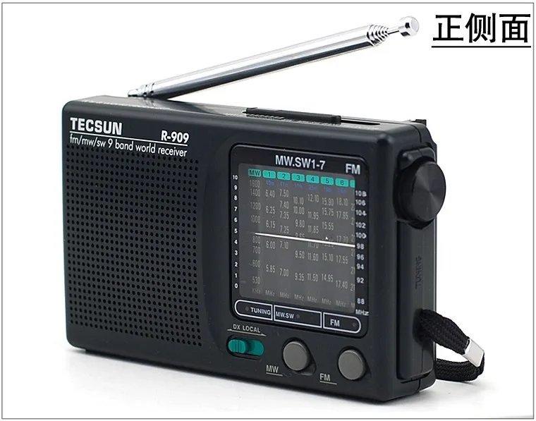 Tecsun R-909 FM/MW/SW портативное стерео радио 9-полосное приемное |