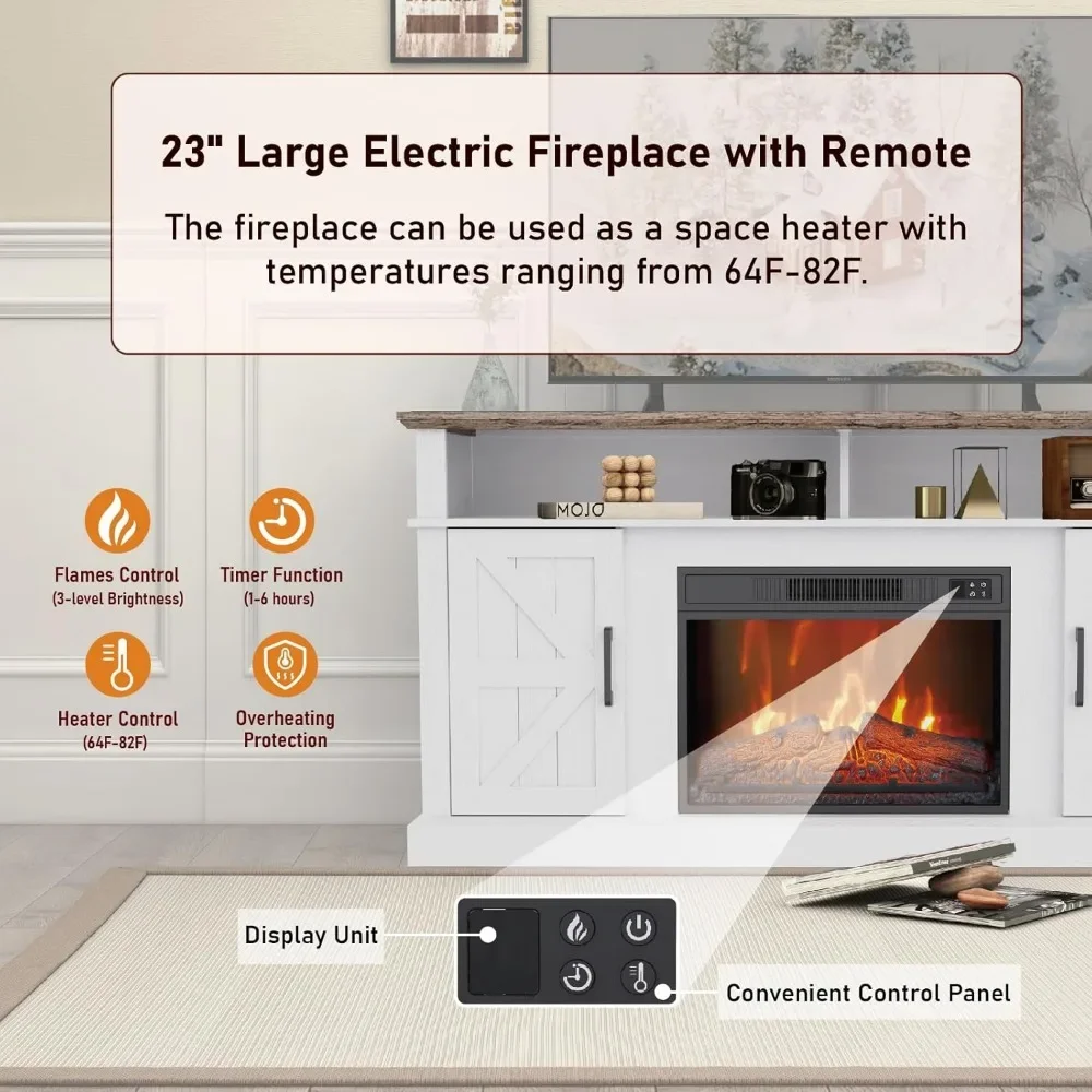 Подходит для развлекательных центров размером до 65 дюймов со шкафами хранения и