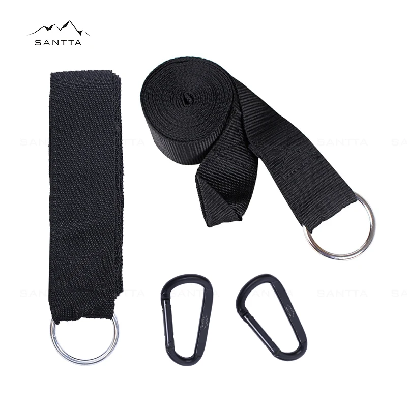 

SANTTA Outdoor Swing Hammock Hanging Kit, 10ft Extra Long Tree Friendly Straps, Heavy Duty Carabiner Hooks