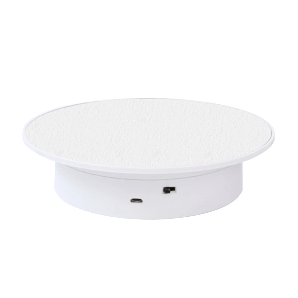 

USB Rechargeable Electric Props Turntable For Jewelry Rotating Display Stand Motorized Collectible Product Multifunction Watch