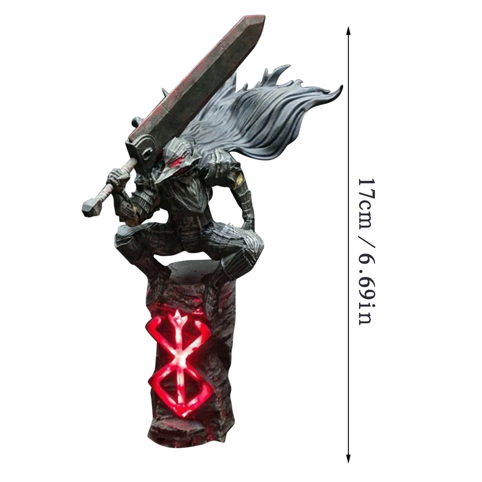 Ночной светильник в виде вороны голова меча полимерные украшения ручной работы