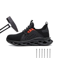 large mesh comfortable breathable sports shoes unisex anti smashing anti piercing outdoor work shoes