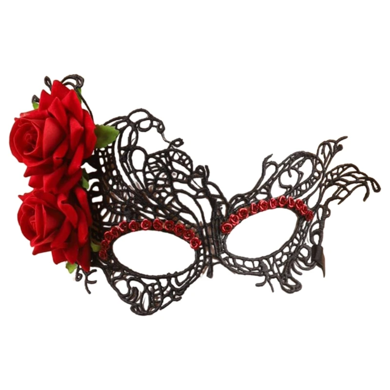

Маскарадная маска на Хэллоуин, бал-маска, рождественский костюм, вечеринка, маска с цветочными стразами, женская и мужская маска