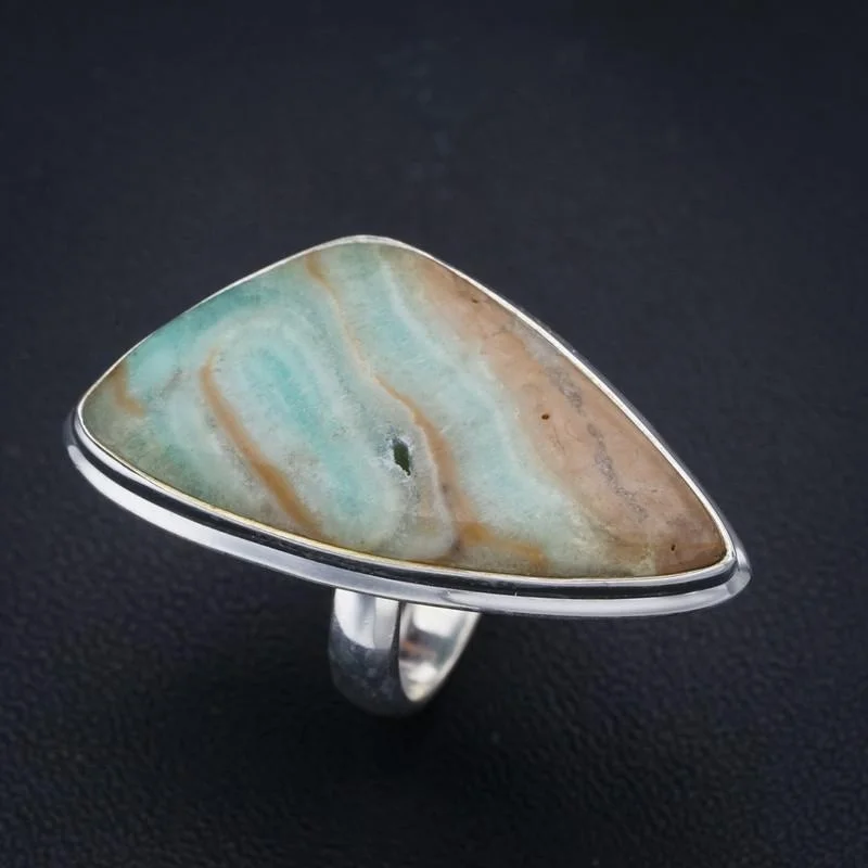 

StarGems Imperial Jasper Handmade 925 Sterling Silver Ring 6.25 F2178