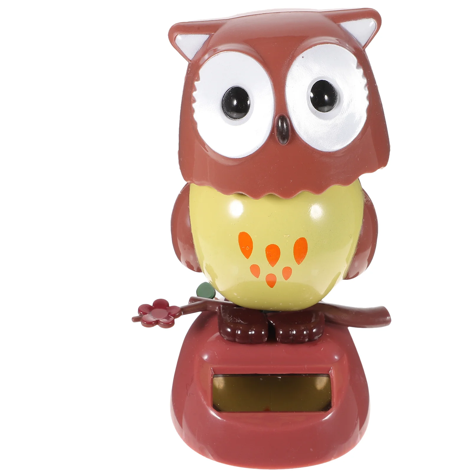 

11 X5cm Solar Powered Owl Robot Cars Kids Solar Powered Dancing Car Playset Dash Board Car Decoration Toy