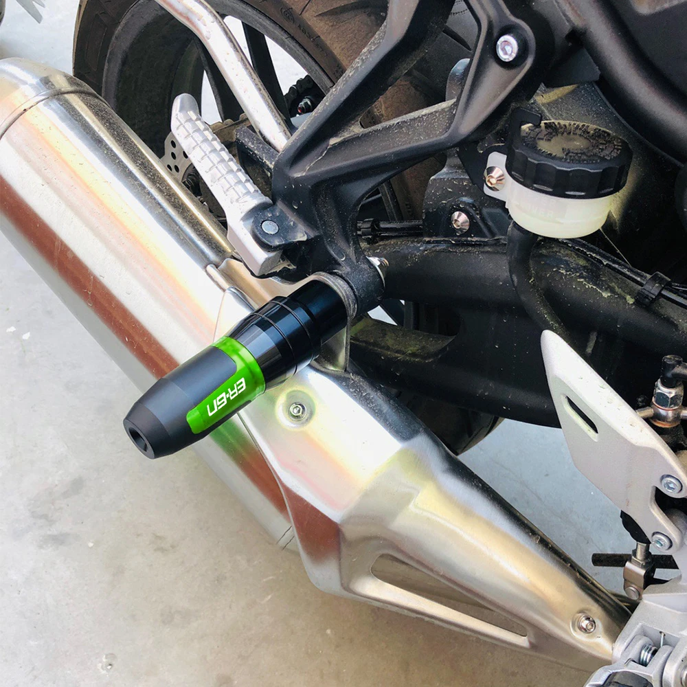 

Аксессуары для мотоциклов KAWASAKI ER6N ER-6N 2009 2010 2011 2012-2013, слайдеры выхлопной рамы, аварийные прокладки, защита от падения