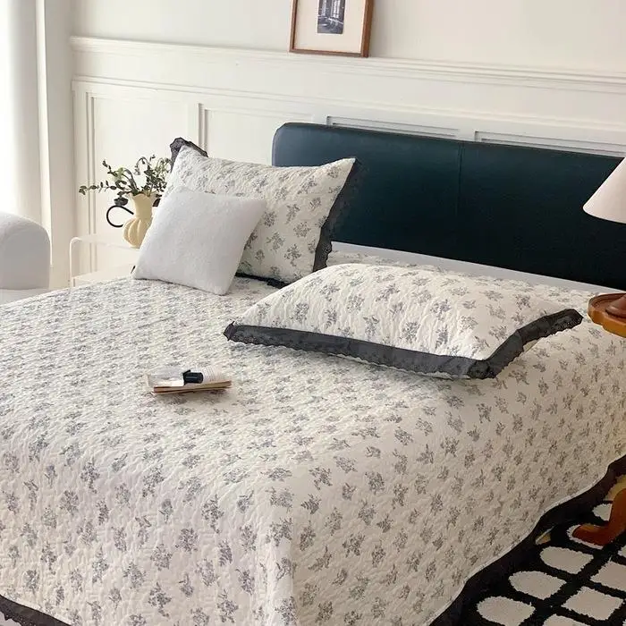 Корейское кружевное хлопковое покрывало в стиле ретро комплект из трех