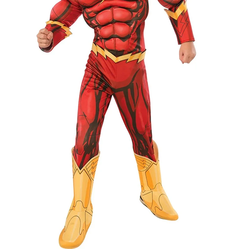 Детский флэш-костюм для мальчиков и девочек причудливая ткань Детские