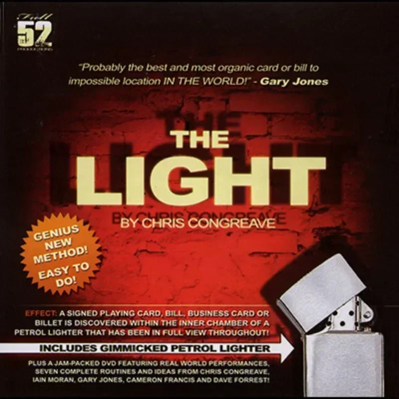 Свет Кристофера Конверта крупным планом Волшебные трюки Иллюзии Подписанная