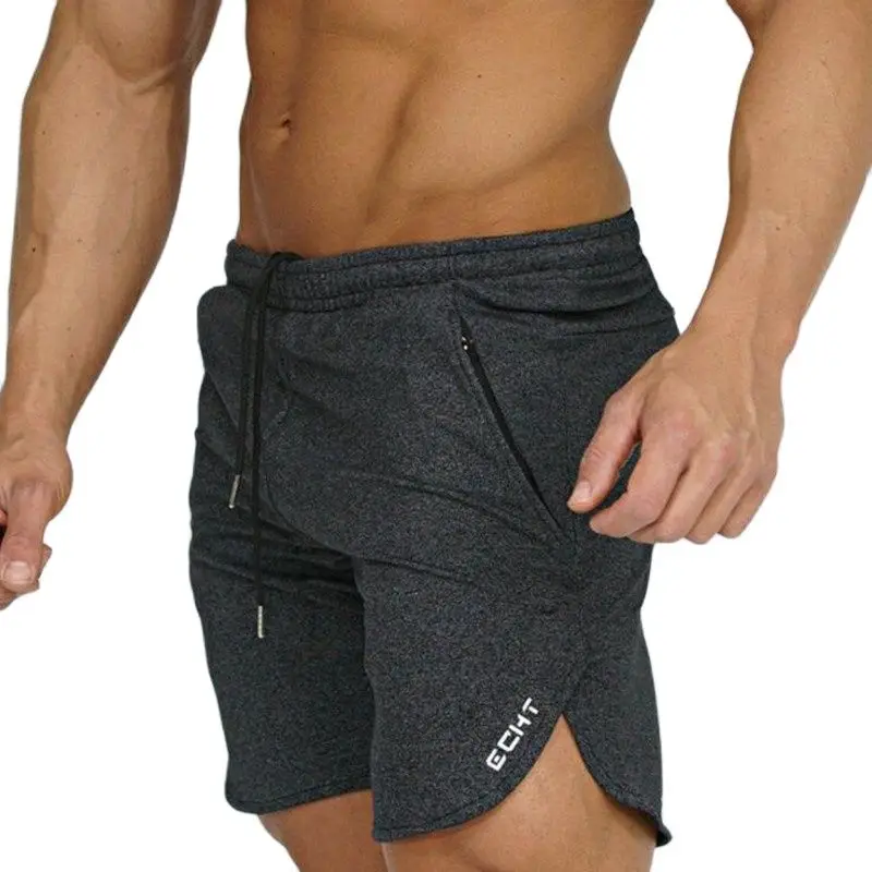 Men Running Sport Cotton Shorts Jogging Bermuda Gym Fitness Bodybuilding Sweatpants Bottoms Male Summer Workout Training Pants