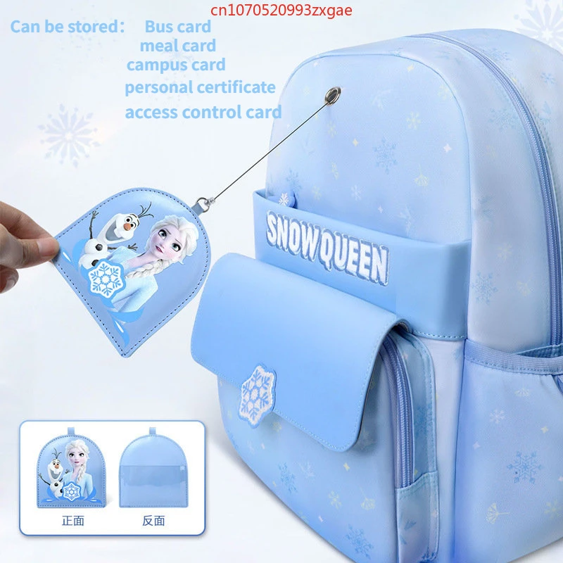2023 New Genuine Disney Frozen Girls' School Bag, Lumbar correction Honeycomb Breathable Disney Kids School Backpack